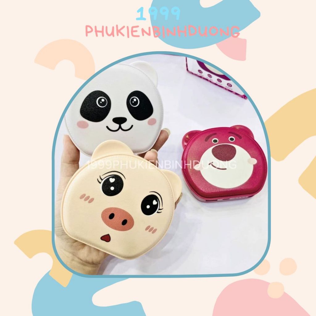 Sạc Dự Phòng Gấu Dâu Lotso Strawberry Toy Story 0000mah