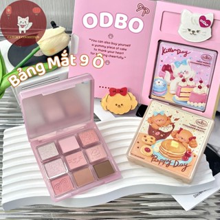 [ODBO] Bảng Phấn Mắt Odbo Kitten Day & Puppy Day Mèo & Cún Con Tặng Kèm Kẹp Tóc Sweet Munch 9g