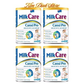 Combo 4 lon sữa bột dinh dưỡng milkcare canxi pro 900g - dưỡng chất thiết yếu bảo vệ xương khớp