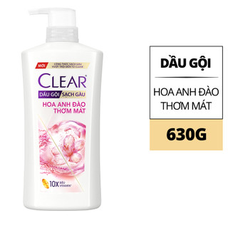 Dầu gội sạch gàu hoa anh đào băng lạnh Clear 630g