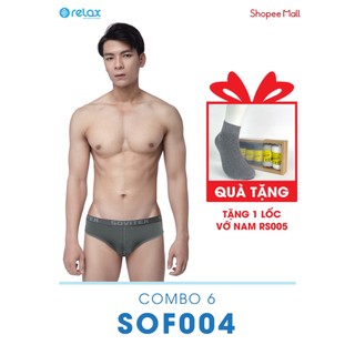 Sof004 - combo 6 quần lót nam sovitex - tặng 1 lốc vớ nam relax