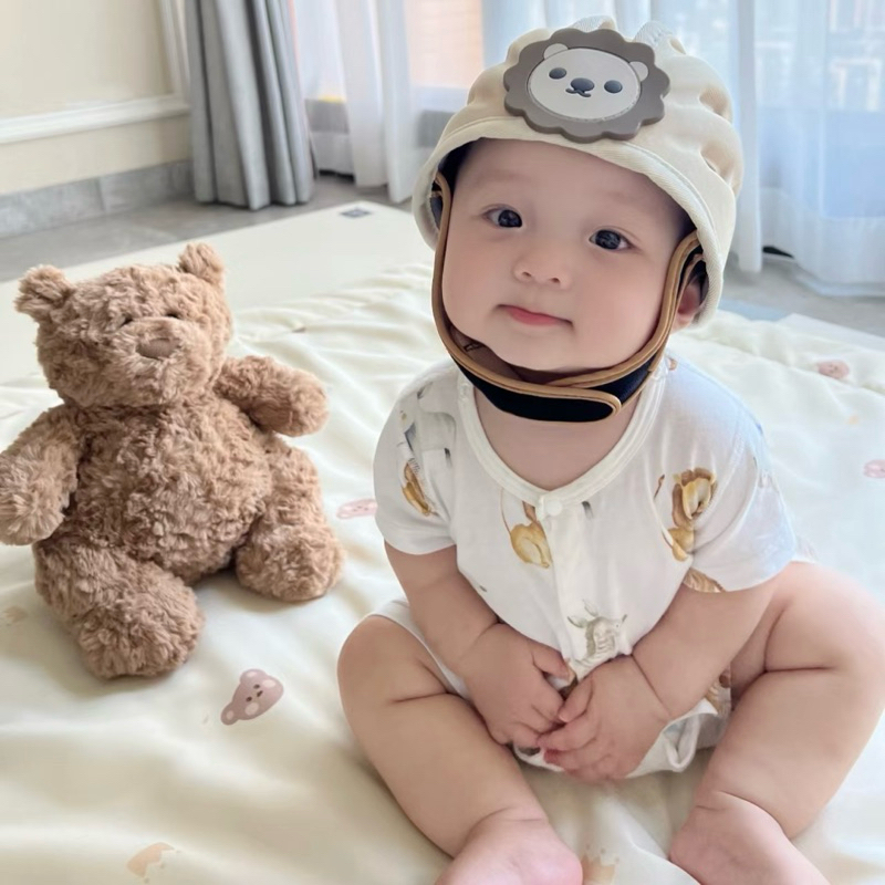 (Sẵn nâu) Mũ bảo hộ Luna trẻ em cao cấp / Luna Helmet