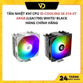Tản nhiệt khí cpu id-cooling se-214-xt argb white/ black - hàng chính hãng