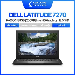 Dell latitude 7270 : i7-6600u | 8gb ram | 256gb ssd | hd graphics 520 | 12.5 inch hd | led keyboard | windows 10 pro