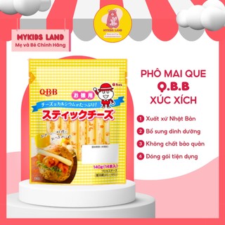 Phô mai que - xúc xích qbb nhật bản cho bé ăn dặm từ 12m+