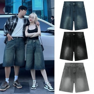 Quần Short Jeans Lửng Cotton NIGA NQ30 Ống Rộng Nam Nữ Unisex