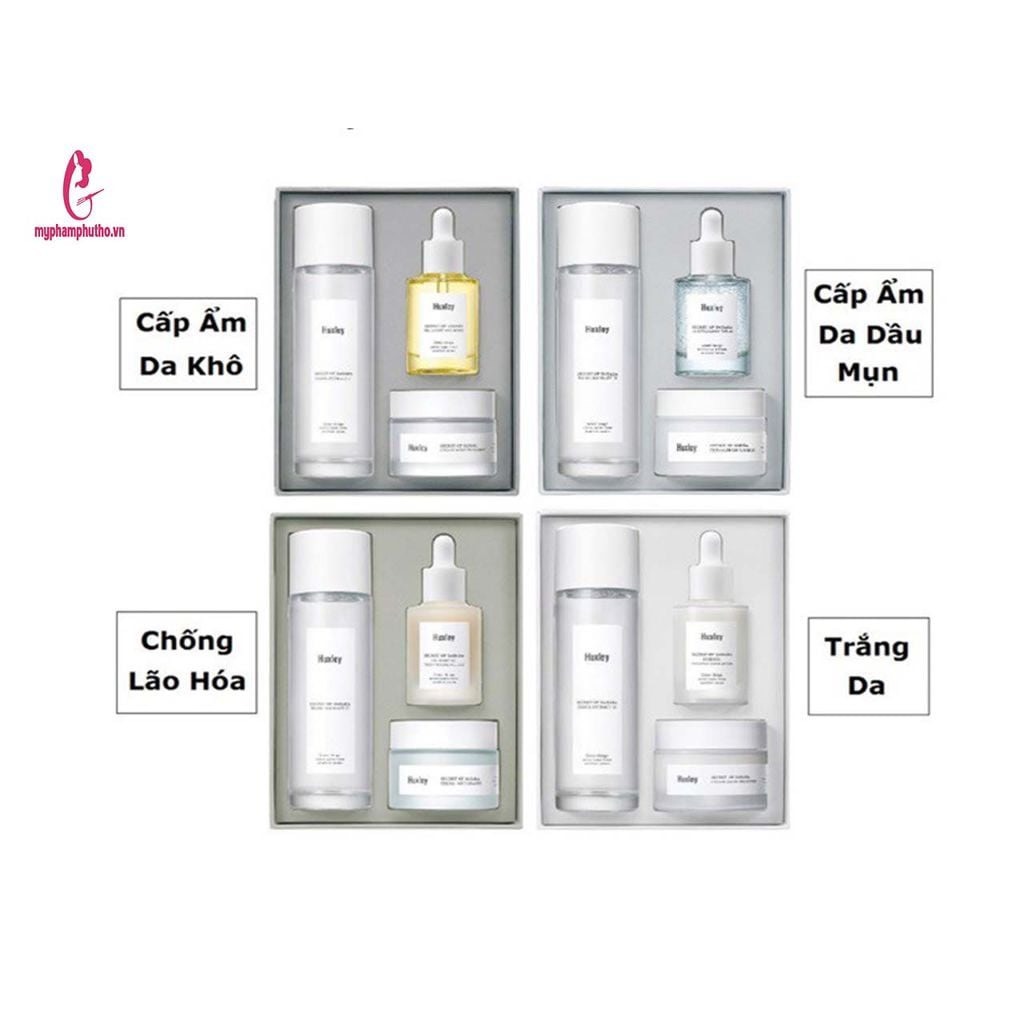 [CHÍNH HÃNG] Bộ dưỡng da HUXLEY Kem Dưỡng Huxley Toner Huxley Serum Huxley Cream Anti Gravity - Huxl