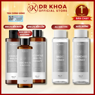 Toner cân bằng da drceutics bha 2%, basic, standrad 100ml / 200ml