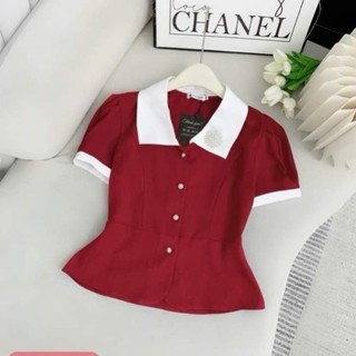 ÁO KIỂU CỔ CHỮ V CÔNG SỞ ĐƠN GIẢN DỄ THƯƠNG ĐỦ SIZE