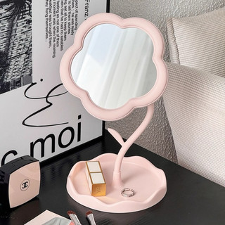 Gương để bàn hình bông hoa độc đáo xoay 360 độ