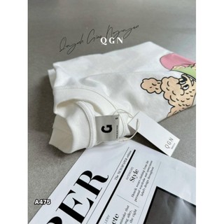 ÁO PULL CỘC TRẮNG HÌNH CÚN BECORD