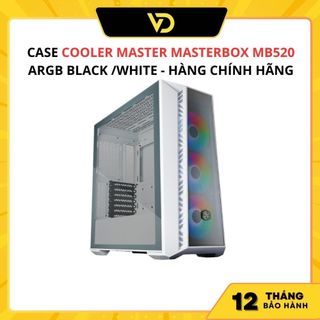 Case cooler master masterbox mb520 argb black /white - hàng chính hãng