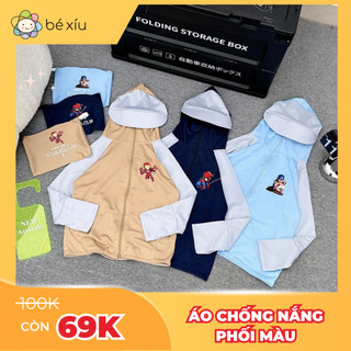  Áo khoác chống nắng vải hạt xoàn mềm mát PHỐI MÀU phiên bản mới HÈ 2024 từ 10-30 Kg A19