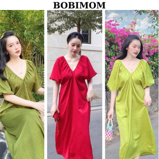 ĐẦM DÁNG DÀI SUÔNG DÀNH CHO BẦU VÀ KHÔNG BẦU chuẩn loại 1 dáng dài, CHẤT BAO ĐẸP