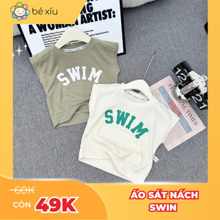 Áo sát nách SWIN chất xốp tổ ong mềm mát cho bé trai cực basic gồm quần và áo sát nách cho bé từ 8-28Kg