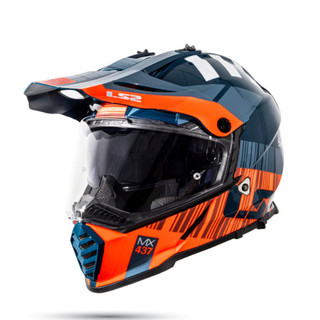 Mũ bảo hiểm fullface dual sport/ adventure chính hãng ls2 mx436 evo xcode