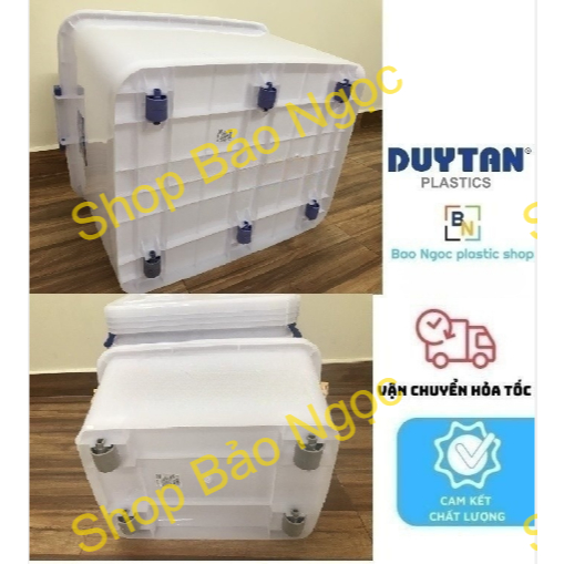 Thùng Nhựa Bánh Xe Đựng Đồ Duy Tân 15/30/55/90/120/140L (Giao Siêu Tốc)