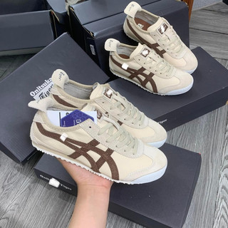 Giày thể thao Asics Onitsuka kem vạch nâu