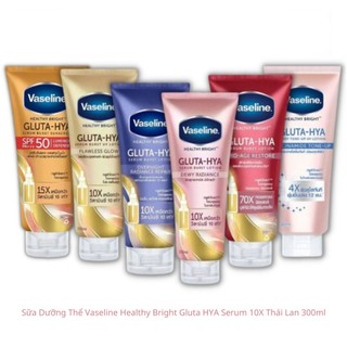 Dưỡng Thể Trắng Da Vaseline Healthy Bright Gluta-Hya Serum 300ml