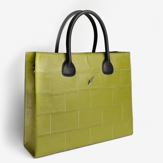 Túi Tote WT Leather The Roof Da Bò Thật Unisex Màu Đen, Màu Nâu, Màu Xanh Lá
