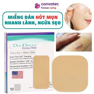 Miếng dán mụn duoderm, miếng dán hút mụn nhọt, miếng dán hút mụn mủ, miếng dán hút mụn duoderm extra thin dán vết thương