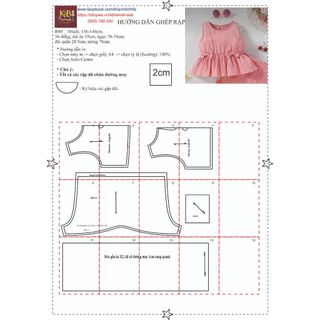 Rập giấy a0 mã r80 - rập bộ cho bé