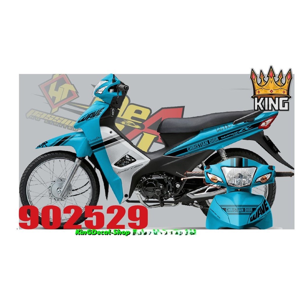 [Loại 1] Tem Rời Wave 110cc Xanh V3 Tem Dán Xe 110cc  (2017-2024)-Ảnh Thật -#Temxemay#Decal #Wave #W