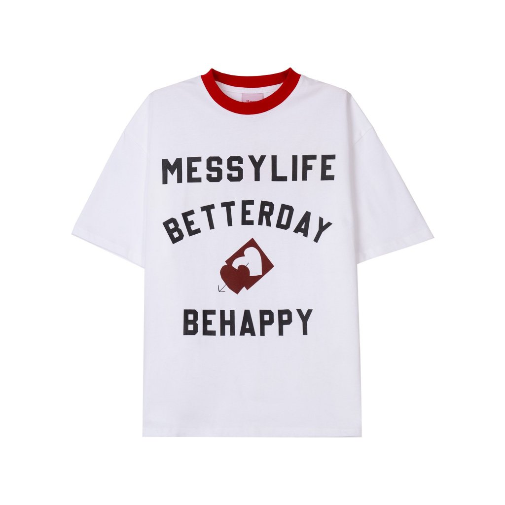 Áo Thun BE HAPPY AMM Trắng