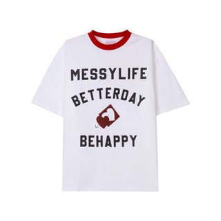 Áo thun be happy amm trắng