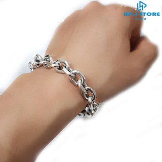 Lắc tay nam xích titan không gỉ 11mm mạnh mẽ nam tính.