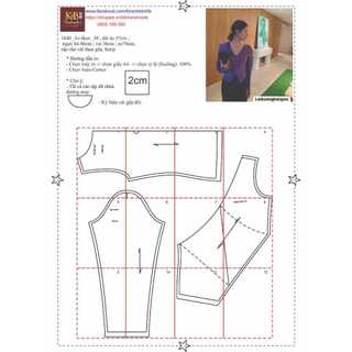 Rập giấy a0 mã 1640 - rập may áo