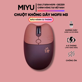 Chuột không dây MOFII M3, M6, M2 đa màu sắc thiết kế xinh xắn dễ thương, kết nối Windown, MacOS, Pad, tivi, điện thoại