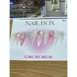 Nailbox thiết kế   m94 móng úp tay  nhọn  dài  Hồng  thạch  ,ph ối  gel  xi măng xinh #mongtaygia #nailboxthietke