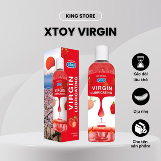 Gel bôi trơn XTOY VIRGIN Lubricating mô phỏng huyết trinh nữ, cảm giác ấm áp, lâu khô, tăng khoái cảm chai 250ml