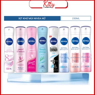 Xịt khử mùi nữ nivea 150ml - sáng da, mờ vết thâm