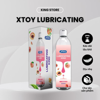 Gel bôi trơn XTOY Lubricating King hương đào gốc nước giúp bôi trơn quan hệ tăng khoái cảm kéo dài quan hệ chai 200ml
