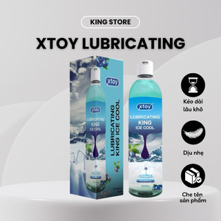 Gel bôi trơn XTOY Lubricating King ICE COOL hương việt quất gốc nước tăng khoái cảm kéo dài quan hệ chai 200ml