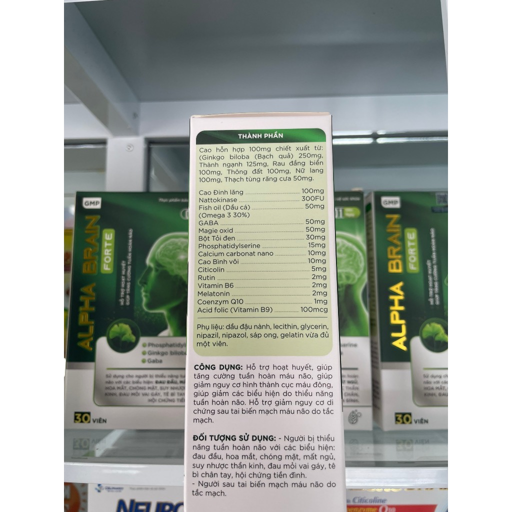 (Chính hãng) Bổ não Alpha Brain Forte