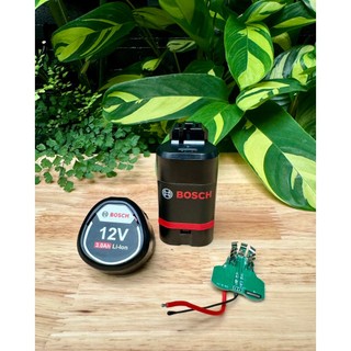 Bộ vỏ pin và mạch pin Bosch 10.8V Li-ion nhận sạc zin. BN.