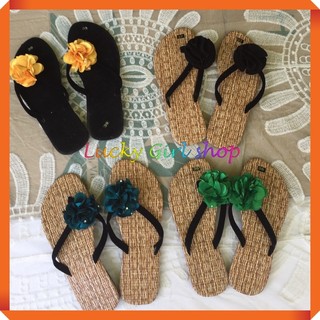 Dép Nữ Xỏ Ngón Mặt Giả Cói Và Mặt Nhung Đính Hoa Size 35-39 - Hàng Việt Nam - Lucky Girl shop NHA TRANG