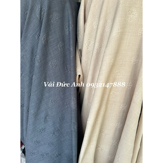 Vải xước hàn hoa trà