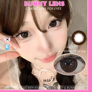( 𝐇𝐚̀𝐧𝐠 𝐂𝐨́ 𝐂𝐚̣̂𝐧 ) 🧸 Kính áp tròng lens nâu CHOCO tự nhiên size giãn to 14.5mm - Hsd 12Tháng