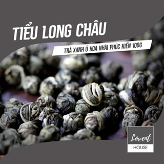  Trà xanh hoa lài Tiểu Long Châu thượng hạng hộp thiếc thơm thuần hường lài hậu thanh ngọt. 