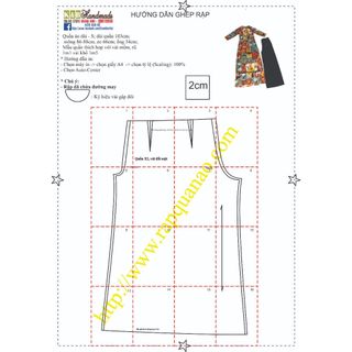 Rập giấy A0 quần áo dài truyền thống - AD40(BẢN VẼ)
