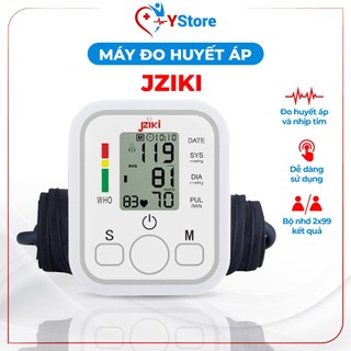 Máy đo huyết áp bắp tay JZIKI hàng chính hãng, đo tự động, không cần bơm tay, đo chính xác và nhanh chóng