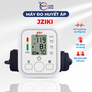 Máy đo huyết áp bắp tay JZIKI hàng chính hãng, đo tự động, không cần bơm tay, đo chính xác và nhanh chóng