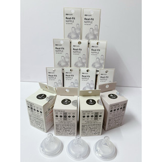 Núm ti bình sữa siêu mềm Moyuum chính hãng size S/1/2/3/4 _hỗ trợ đục lỗ