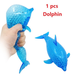 Đồ chơi squishy bóp xả trét , cá heo cá mập mềm dẻo đàn hồi