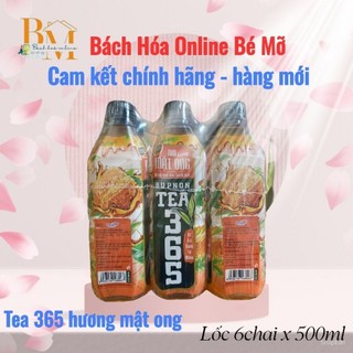 Lốc 6 chai trà mật ong tea 365 chai 500ml