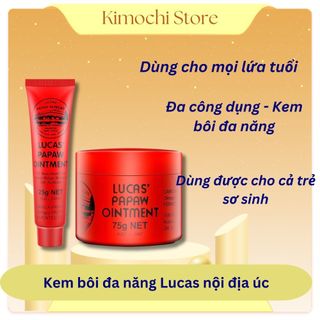 Kem bôi đa năng Lucas Papaw Ointment/ Grandpawpaw  Úc 25g; 75g cho mọi lứa tuổi, kem đu đủ [HÀNG CHUẨN]